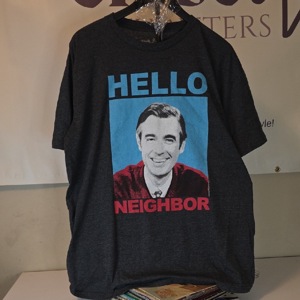 Men's Charcoal Graphic T-Shirt - Hello Neighbor Design